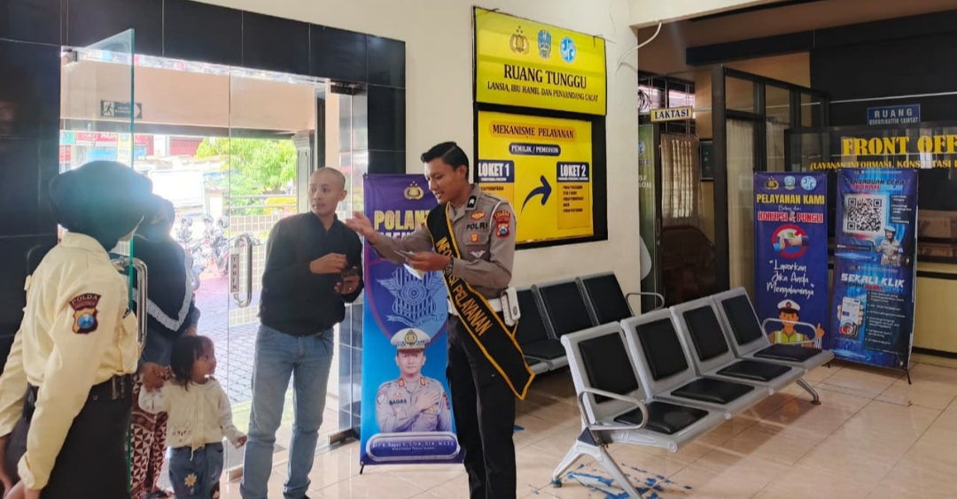 Polantas Menyapa, Satlantas Polres Jember Perkuat Layanan Samsat Bersih dari Pungli dan Calo