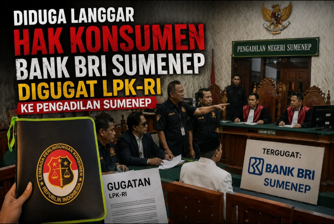 Kasus Lelang Agunan Memanas, LPK-RI Seret BANK BRI Sumenep ke Pengadilan